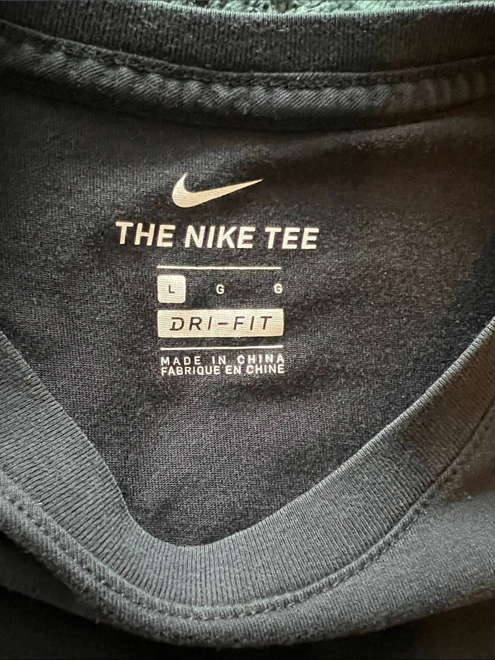 Nike Black Short Sleeve Crew T-Shirt with White Swoosh